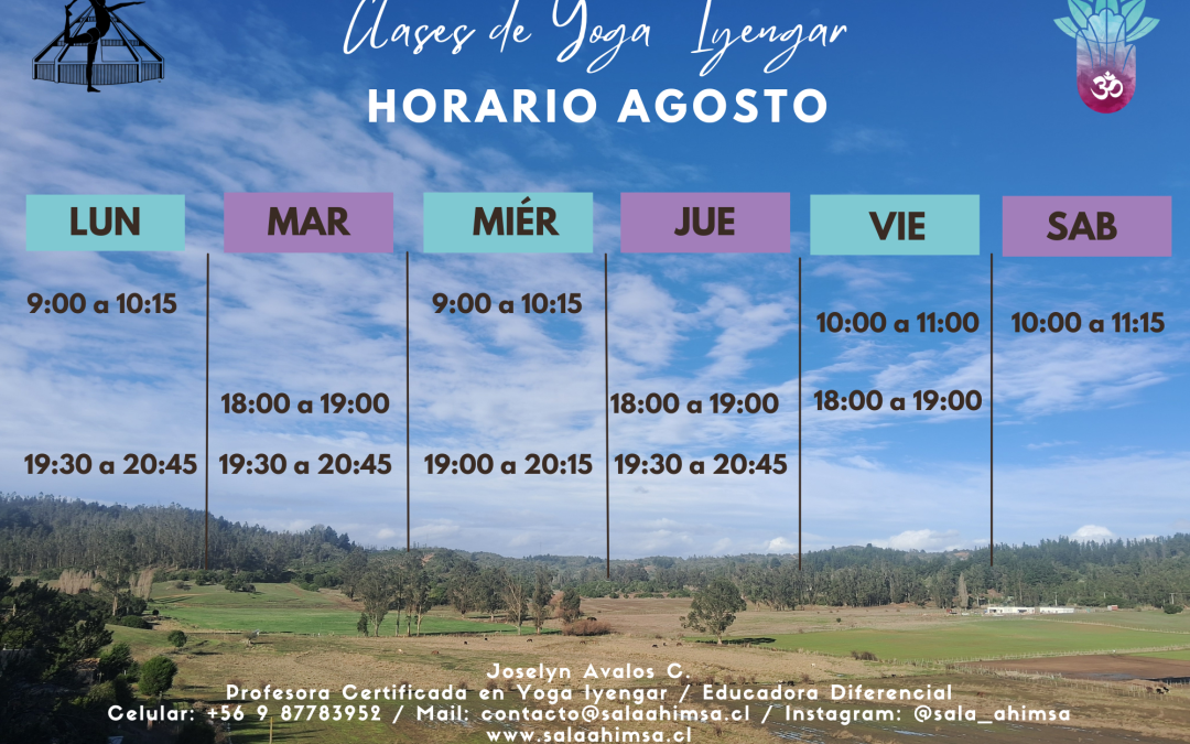 INSCRIPCIONES ABIERTAS AGOSTO