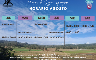 INSCRIPCIONES ABIERTAS AGOSTO