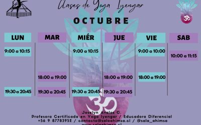 CLASES DE YOGA OCTUBRE